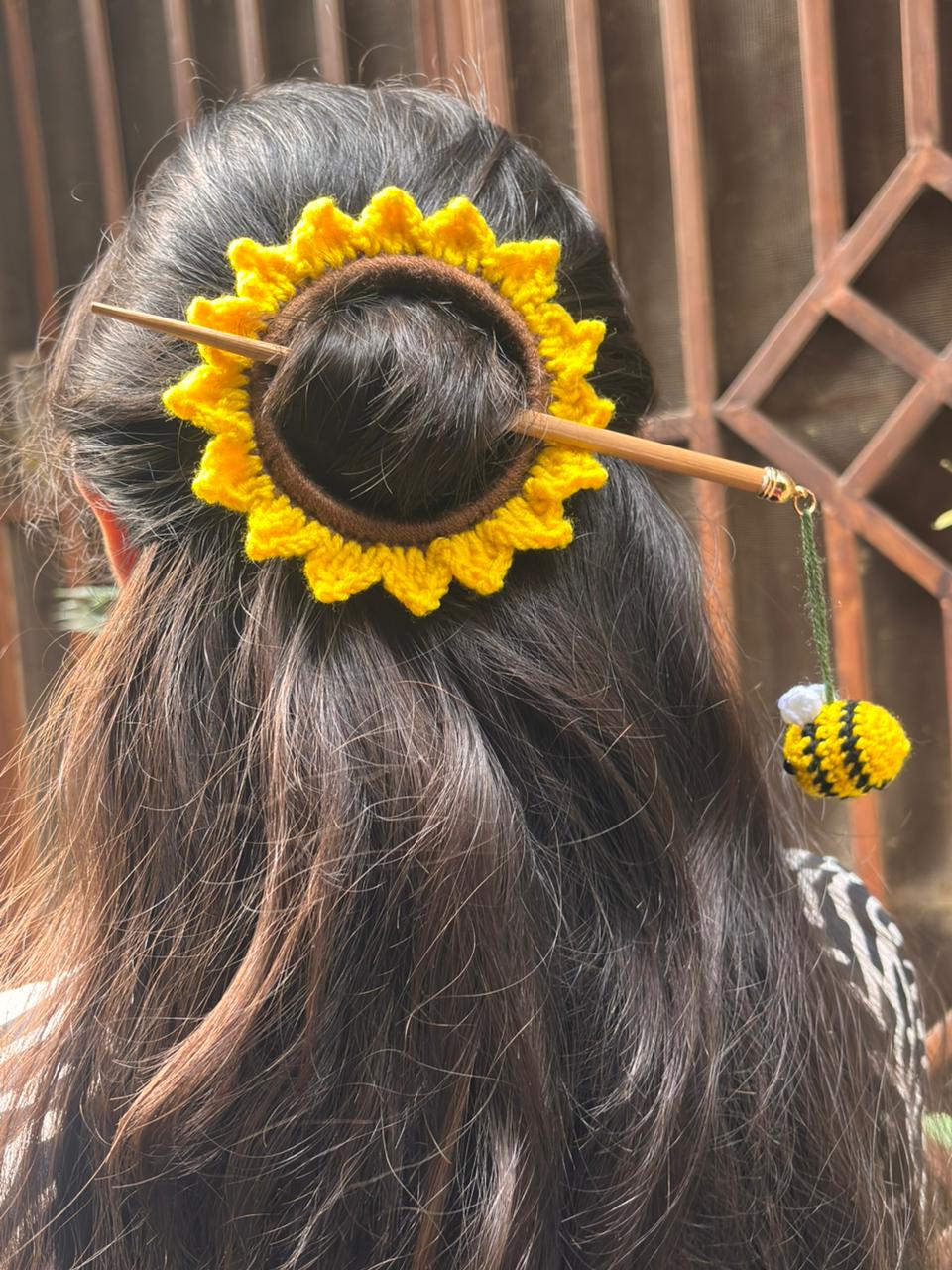 Sunflower Hair Bun Pin
