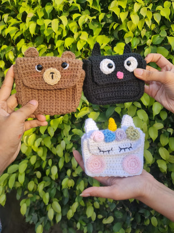 Kawaii Crochet Animal Pouches